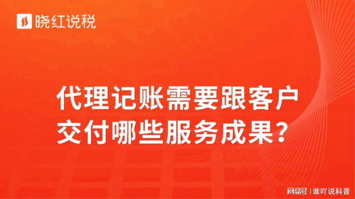 代理記賬與代辦服務交付成果詳解